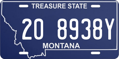 MT license plate 208938Y