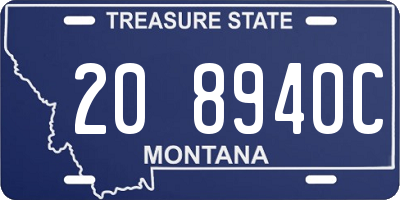 MT license plate 208940C