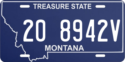 MT license plate 208942V