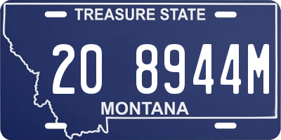 MT license plate 208944M