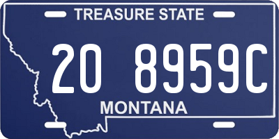 MT license plate 208959C