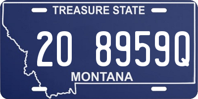 MT license plate 208959Q