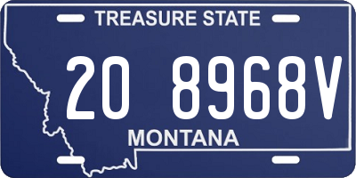 MT license plate 208968V