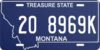 MT license plate 208969K