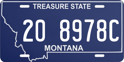 MT license plate 208978C