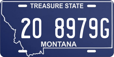 MT license plate 208979G