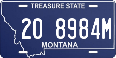 MT license plate 208984M