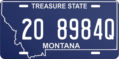 MT license plate 208984Q