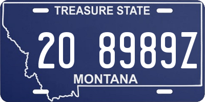 MT license plate 208989Z