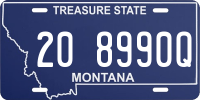 MT license plate 208990Q