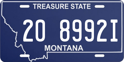 MT license plate 208992I