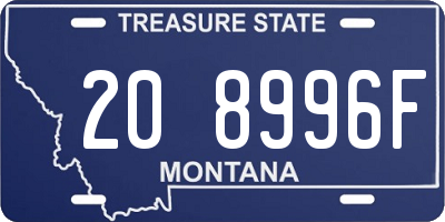 MT license plate 208996F