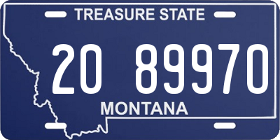MT license plate 208997O