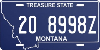 MT license plate 208998Z