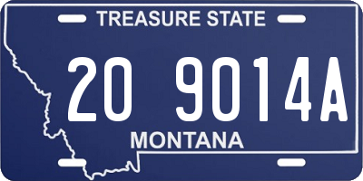 MT license plate 209014A