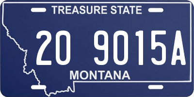 MT license plate 209015A