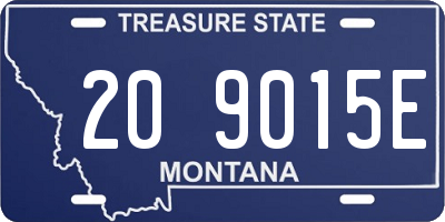 MT license plate 209015E