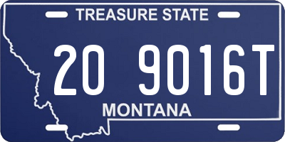 MT license plate 209016T