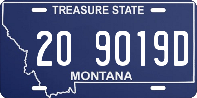 MT license plate 209019D