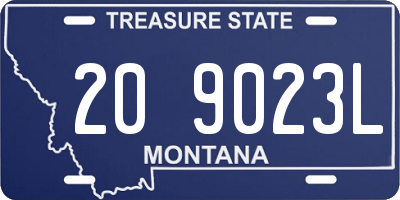 MT license plate 209023L