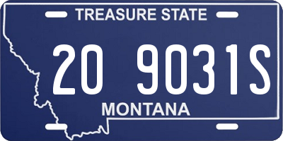 MT license plate 209031S