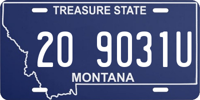 MT license plate 209031U