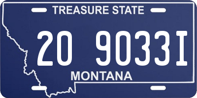 MT license plate 209033I