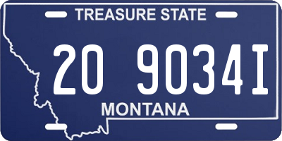 MT license plate 209034I