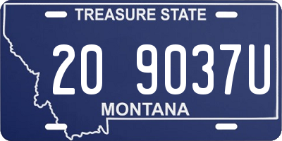 MT license plate 209037U