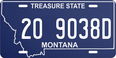 MT license plate 209038D