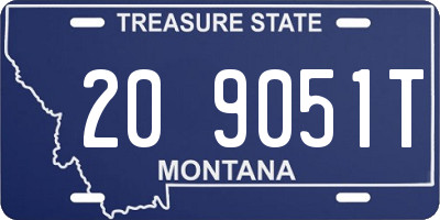 MT license plate 209051T