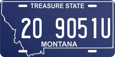 MT license plate 209051U