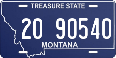 MT license plate 209054O