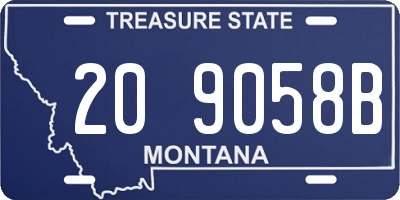 MT license plate 209058B