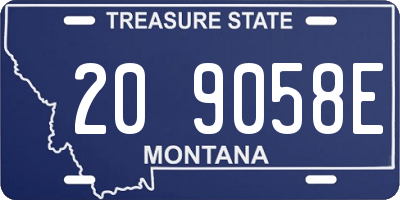 MT license plate 209058E