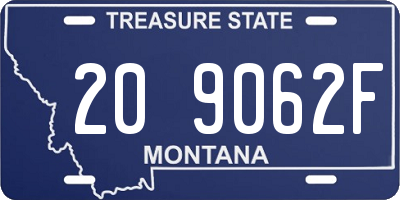 MT license plate 209062F