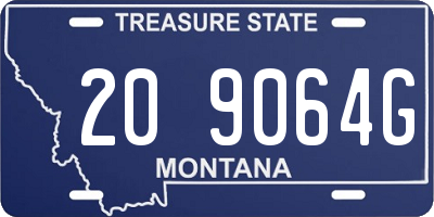 MT license plate 209064G