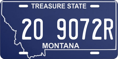 MT license plate 209072R