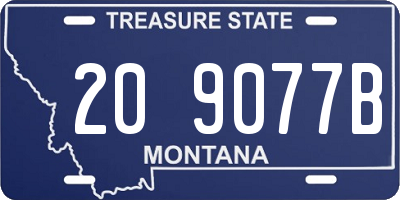 MT license plate 209077B