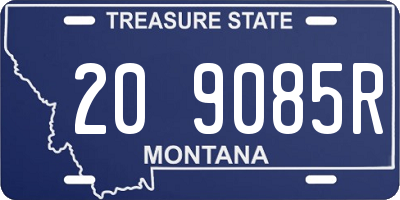MT license plate 209085R