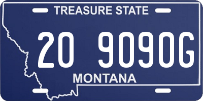 MT license plate 209090G