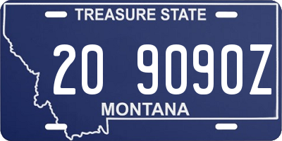 MT license plate 209090Z