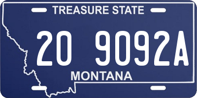 MT license plate 209092A