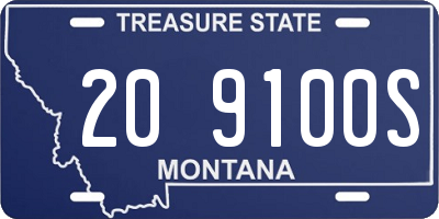 MT license plate 209100S