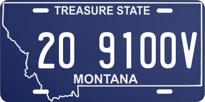 MT license plate 209100V
