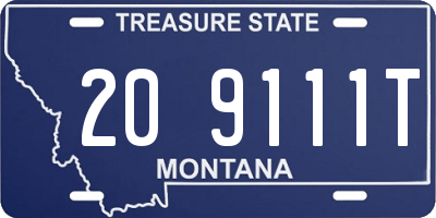MT license plate 209111T