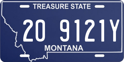 MT license plate 209121Y