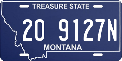 MT license plate 209127N