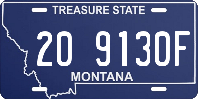 MT license plate 209130F