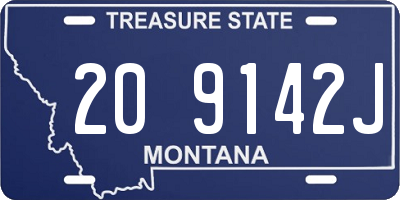 MT license plate 209142J